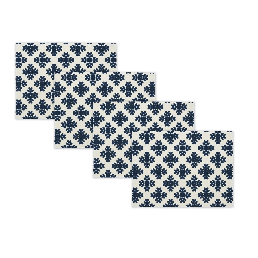 Brushstrokes Navy Linen Placemat - Image 3