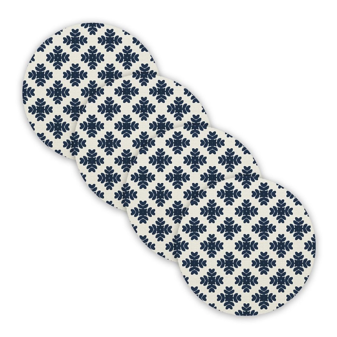 Brushstrokes Navy Linen Placemat - Image 4