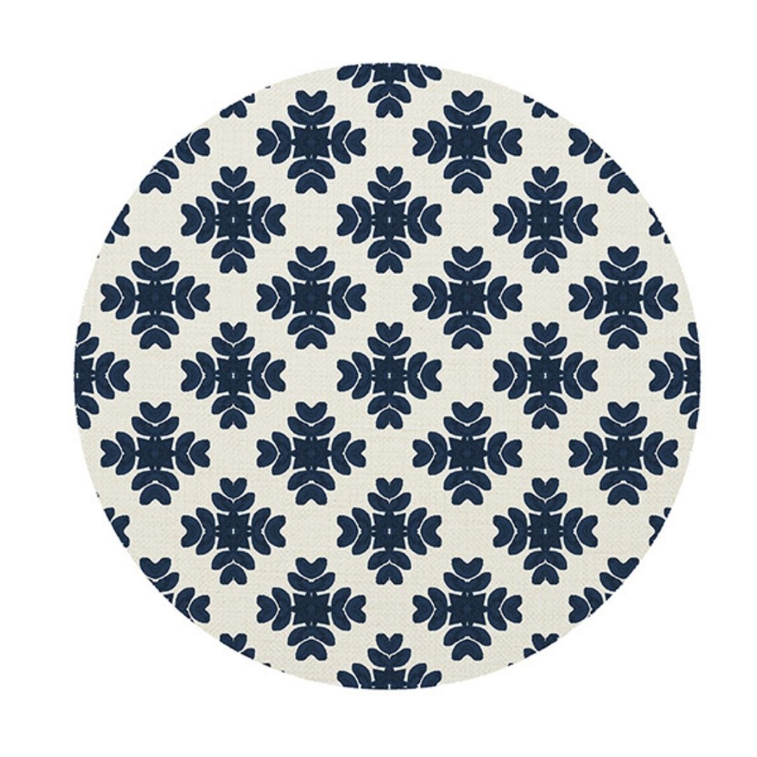 Brushstrokes Navy Linen Placemat - Image 2