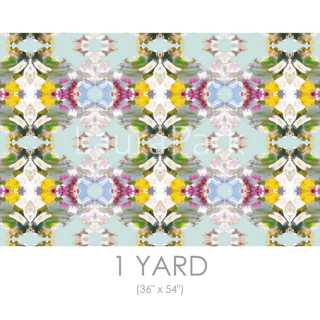 Poppy Blue Fabric by the Yard - Image 2