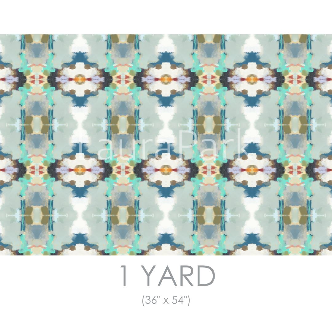 Orchid Blossom Royal Blue Fabric by the Yard - Image 2