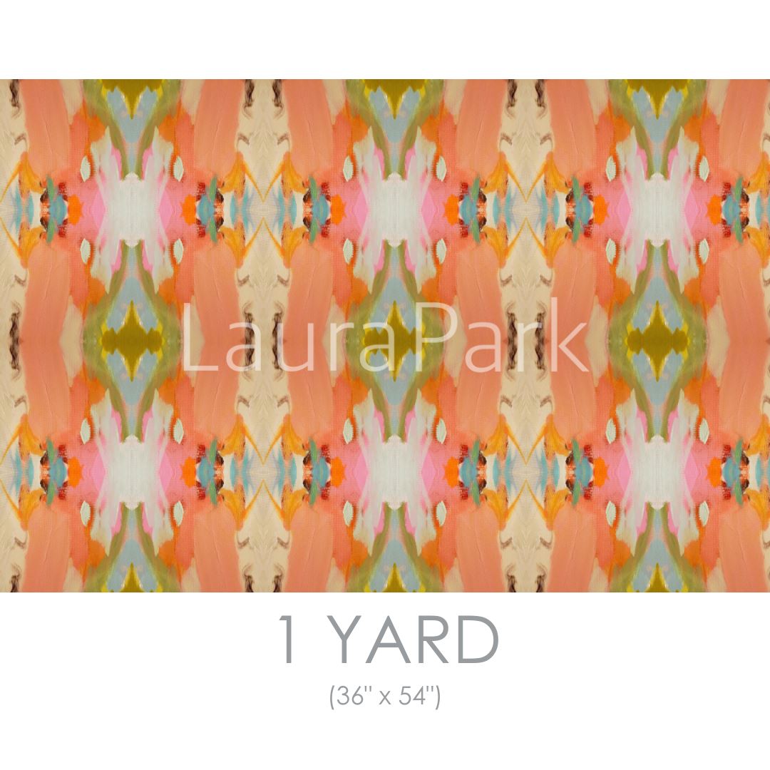 Under the Sea Orange Fabric by the Yard - Image 2