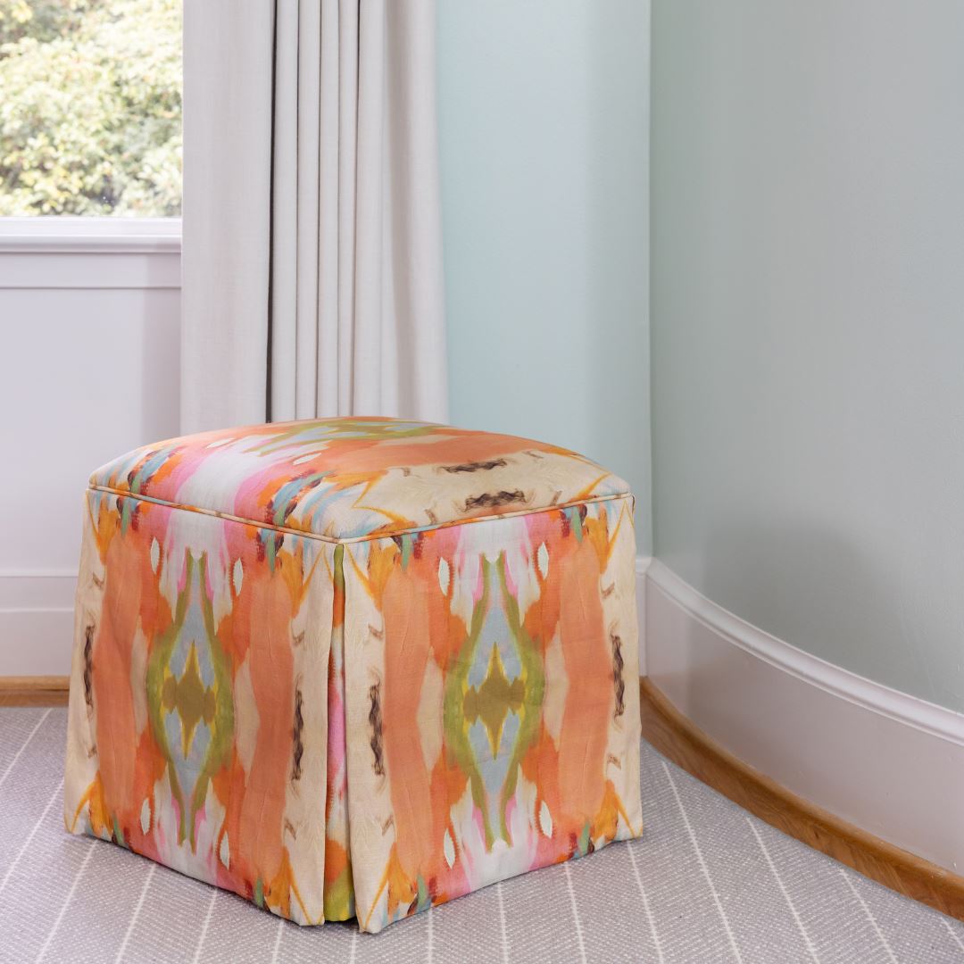 The Cameron Custom Skirted Ottoman - Image 3