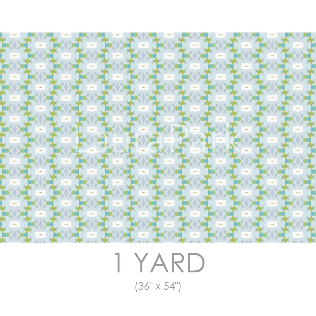 Chloe Blue Fabric by the Yard - Image 2