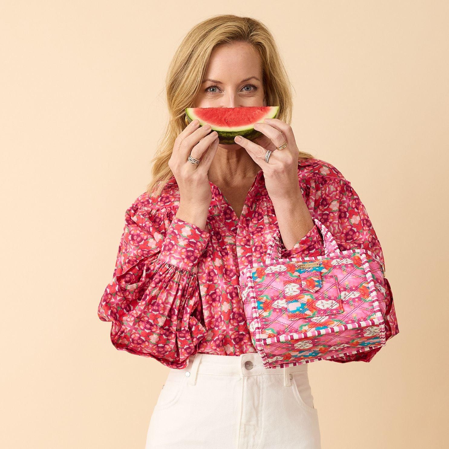 OTW Quilted Crossbody - Strawberry Fields - Image 2
