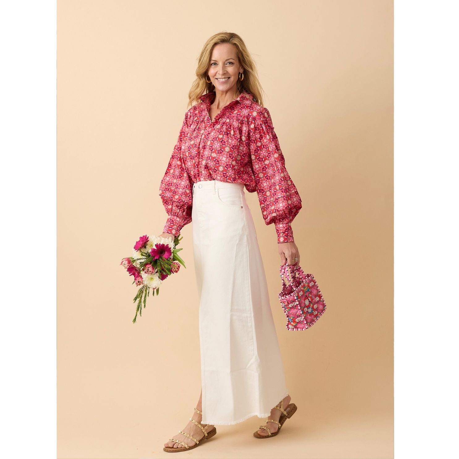 OTW Quilted Crossbody - Strawberry Fields - Image 3
