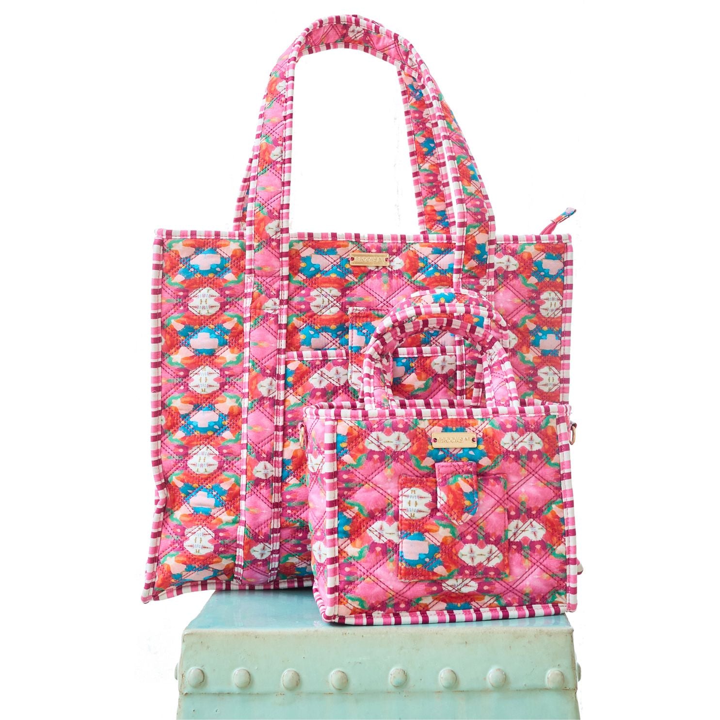 OTW Quilted Crossbody - Strawberry Fields - Image 5