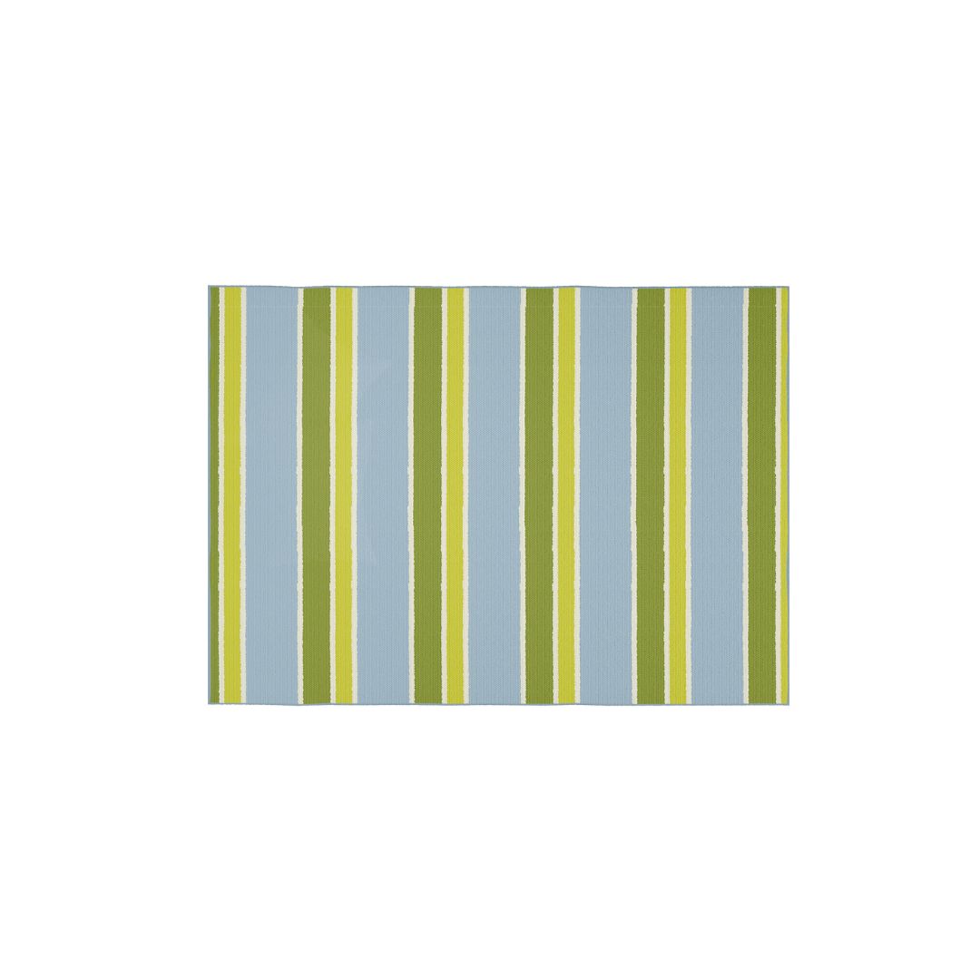 Striped Blue/Green Floor Mat - Image 3