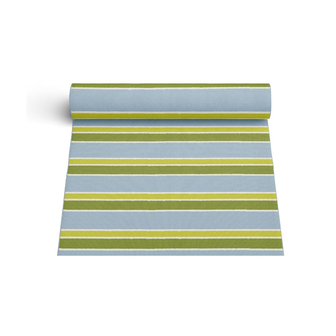 Striped Blue/Green Floor Mat - Image 4