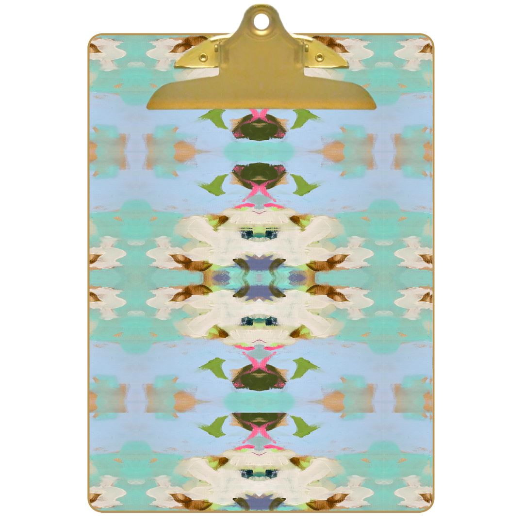 Summer Garden Light Blue Clipboard