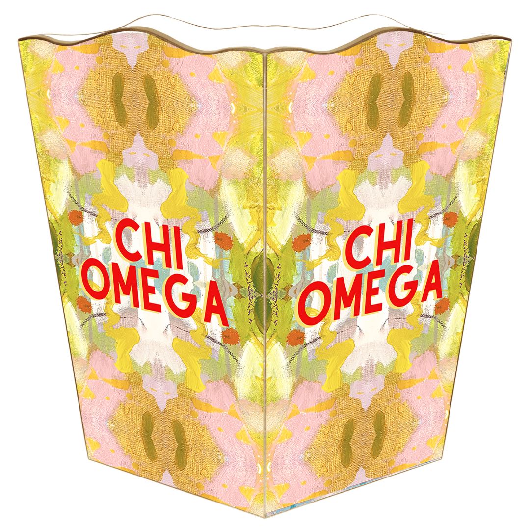 Chi Omega Waste Basket - Image 2