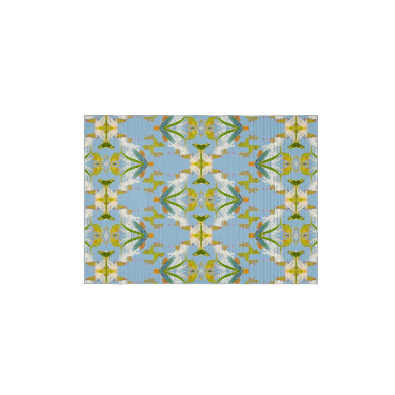 English Garden Blue Floor Mat - Image 4