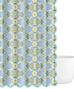 English Garden Blue Shower Curtain