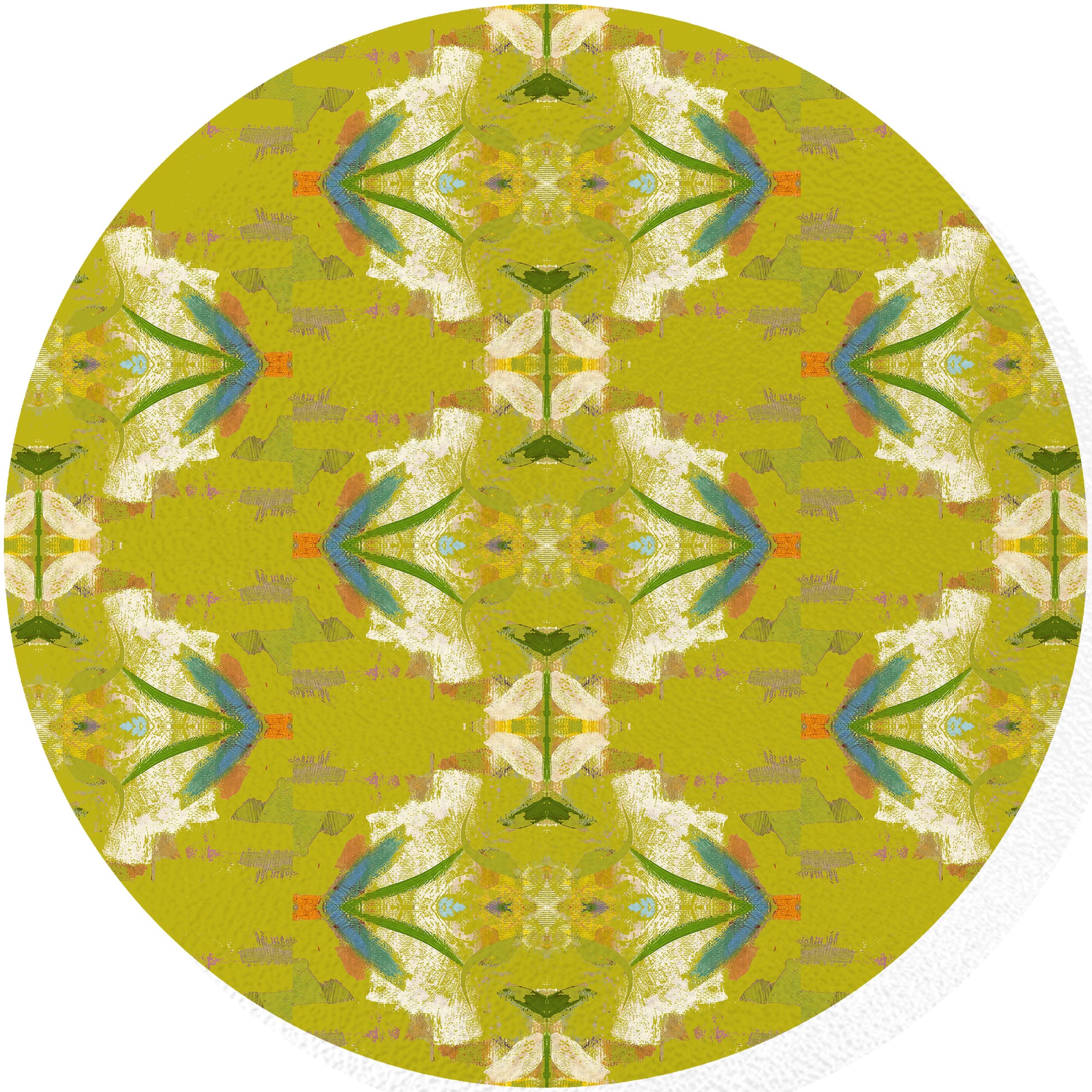 English Garden Citron Glass Cutting Board
