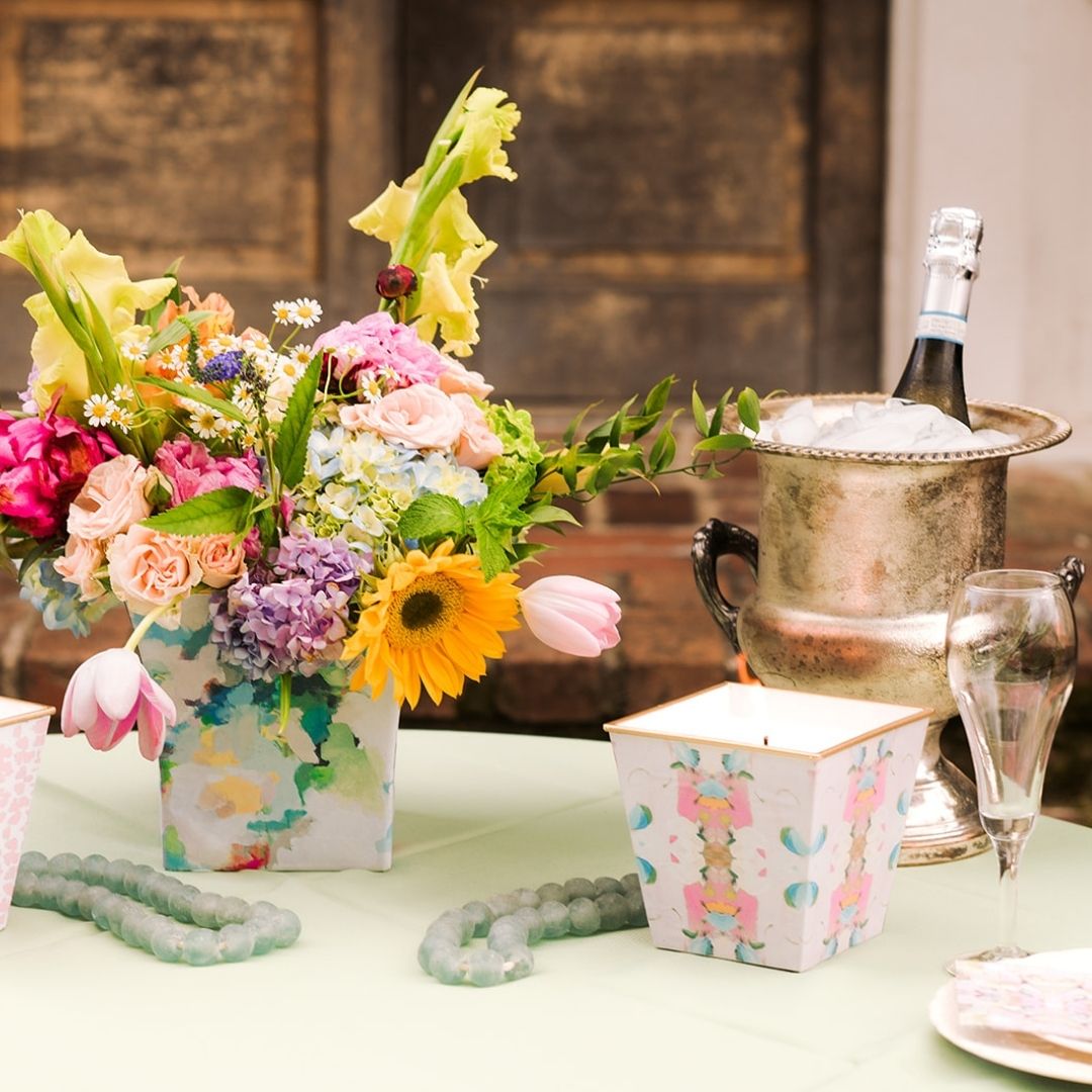 Laura Park Monet's Garden Cachepot Candle - Image 2