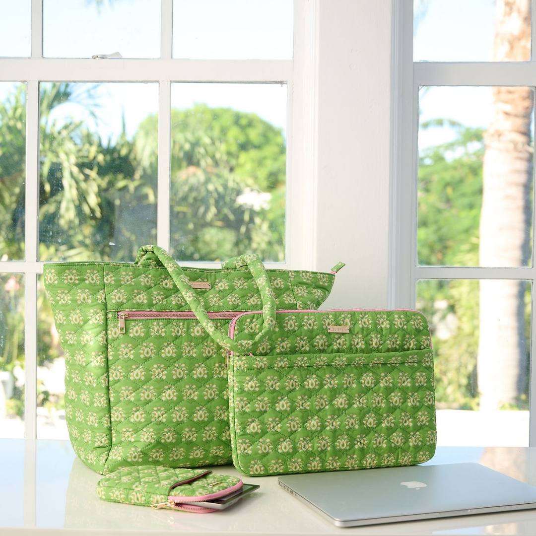Rosemary Meadow Quilted Laptop Case - Image 2