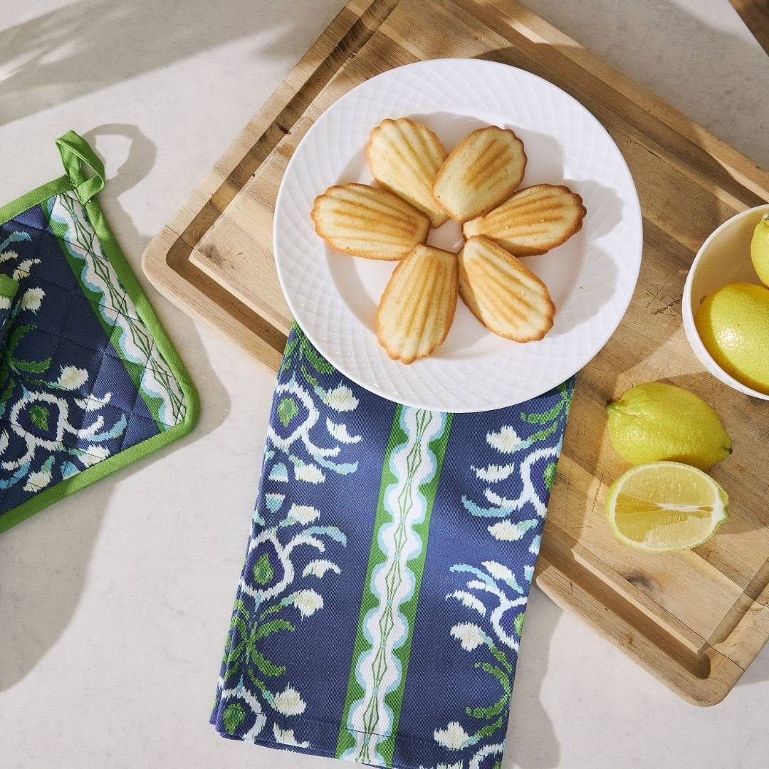 Rosemary Stripe Indigo Tea Towel - Image 2