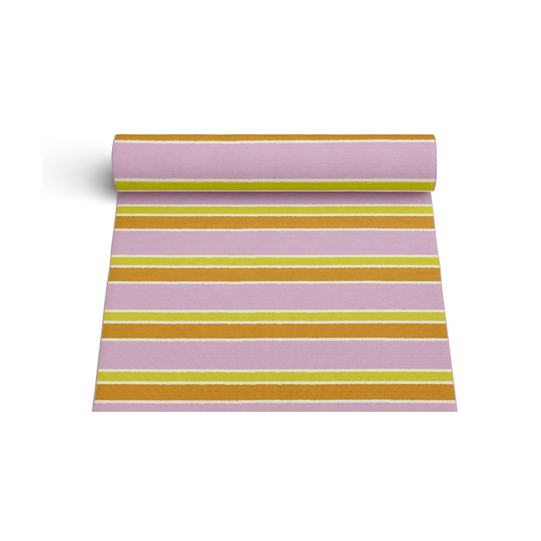 Striped Pink/Orange Floor Mat - Image 4
