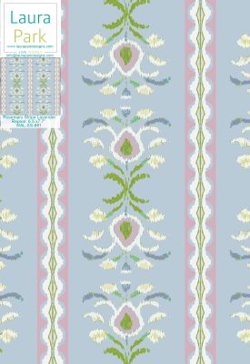 Rosemary Stripe Lavender Wallpaper