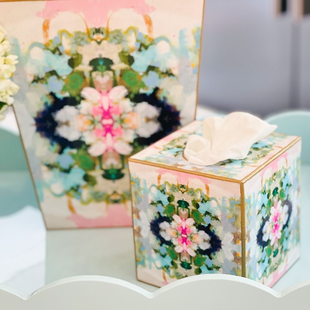 Nantucket Bloom Tissue Box Cover - Image 2