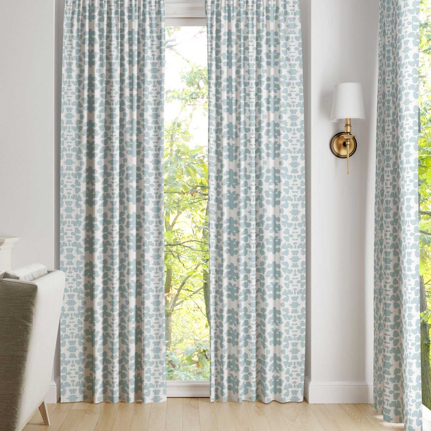 Chintz Mist Curtain Panel - Image 3