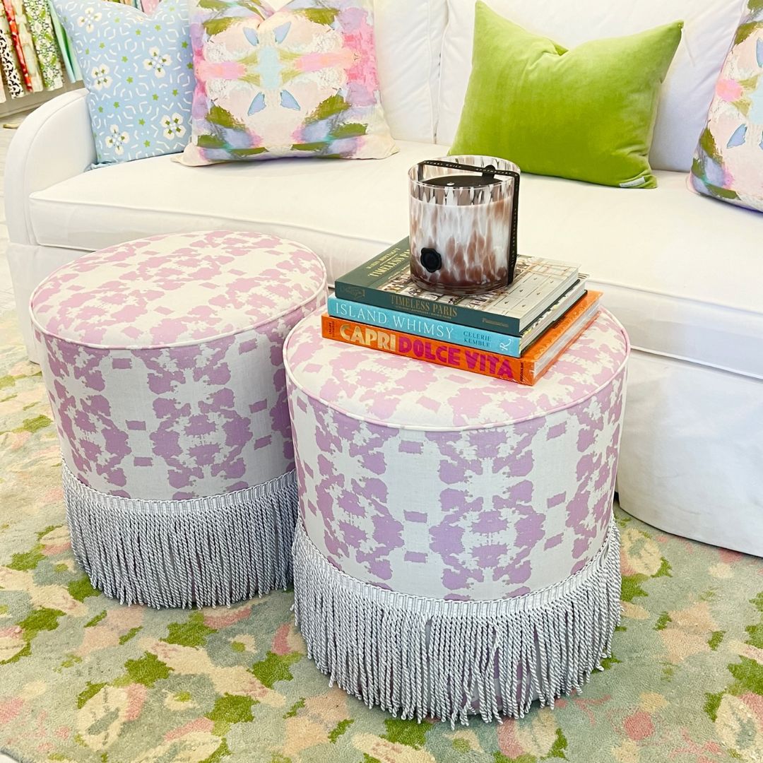 The Collins Fringe Ottoman - Image 3