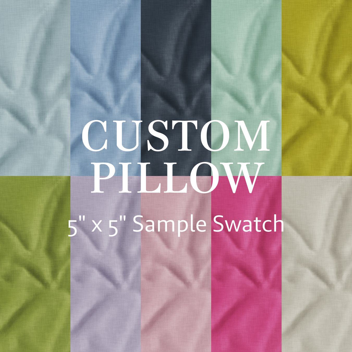 Custom Pillow Solid Color Sample Swatch