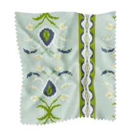 Rosemary Stripe Lagoon Sample Swatch