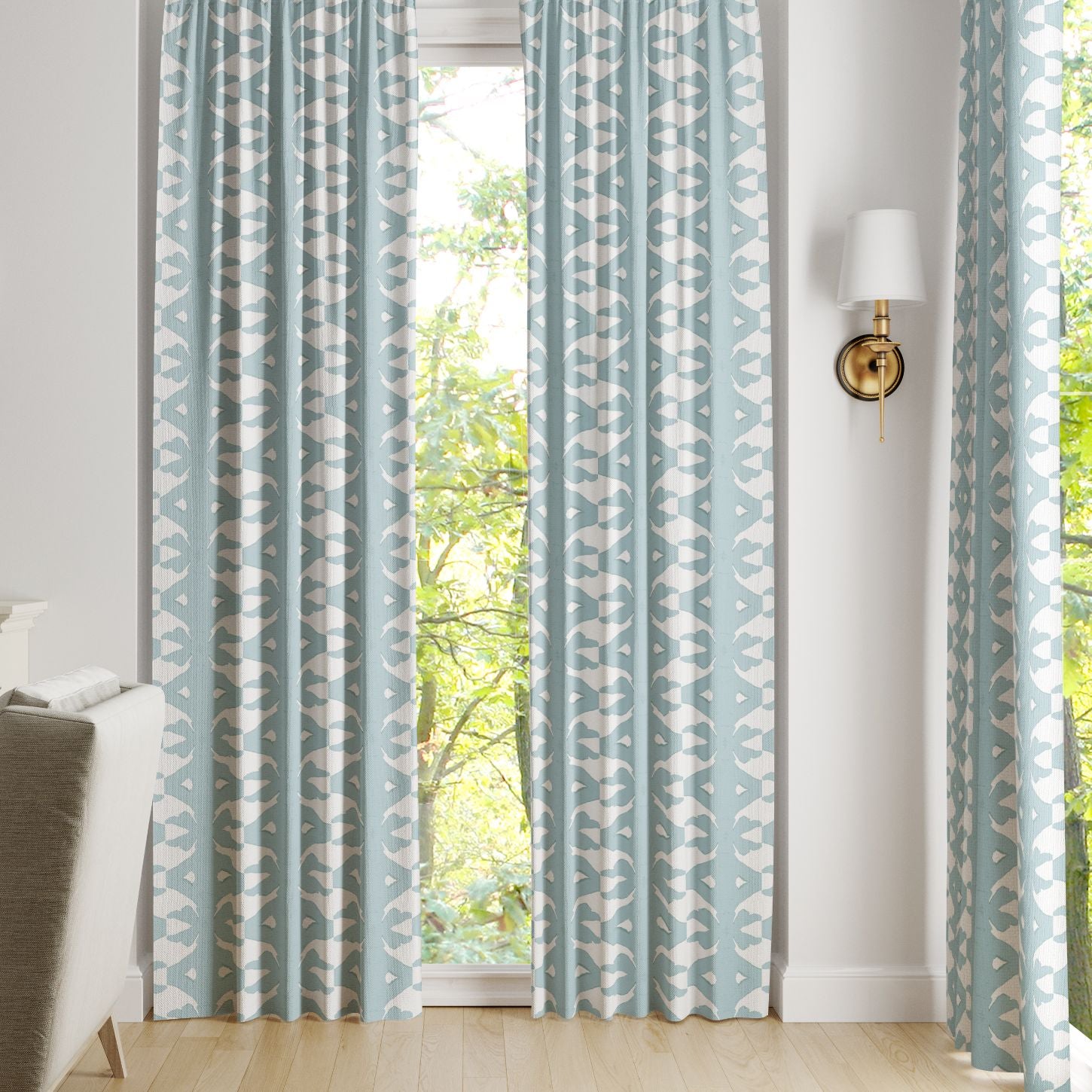 Palm Mist Curtain Panel - Image 3
