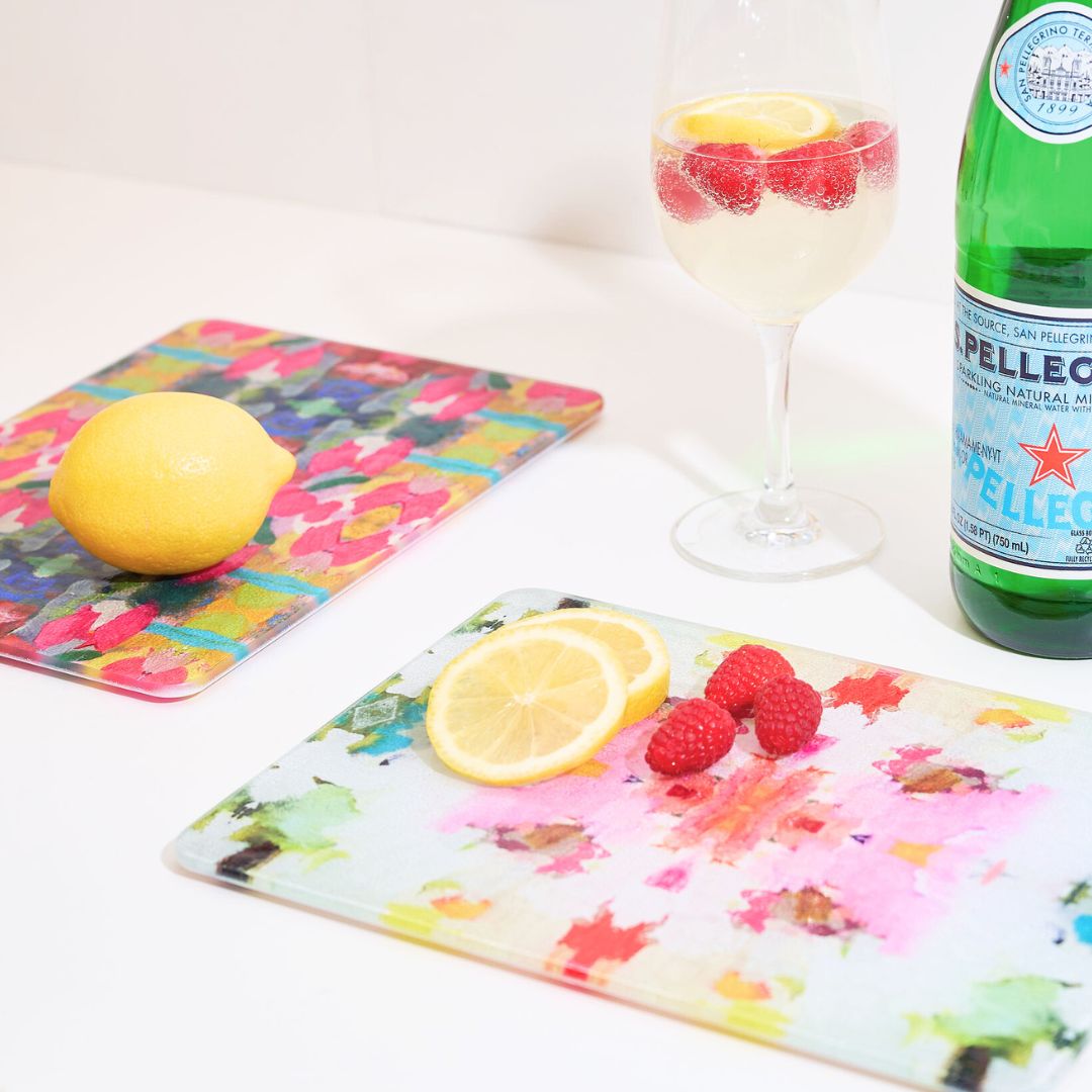 Pink Paradise Glass Cutting Board - Image 3