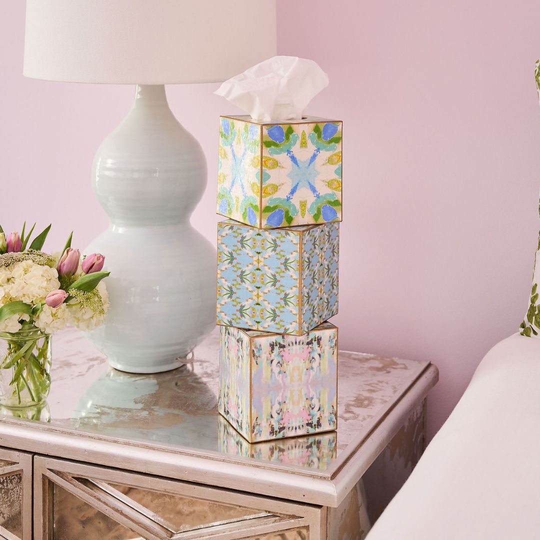 English Garden Blue Tissue Box Cover - Image 2